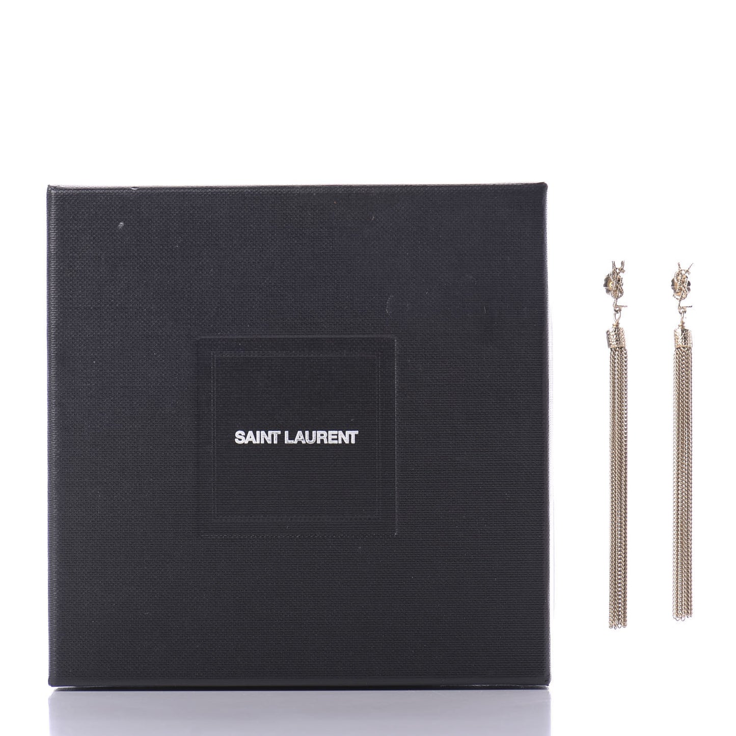 Metal Monogram Loulou Tassel Earrings Gold