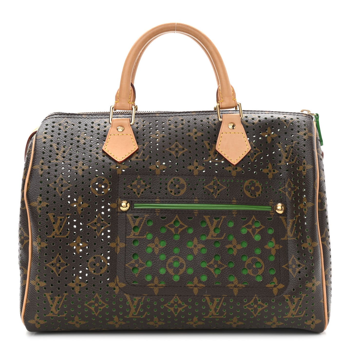 Monogram Perforated Speedy 30 Green
