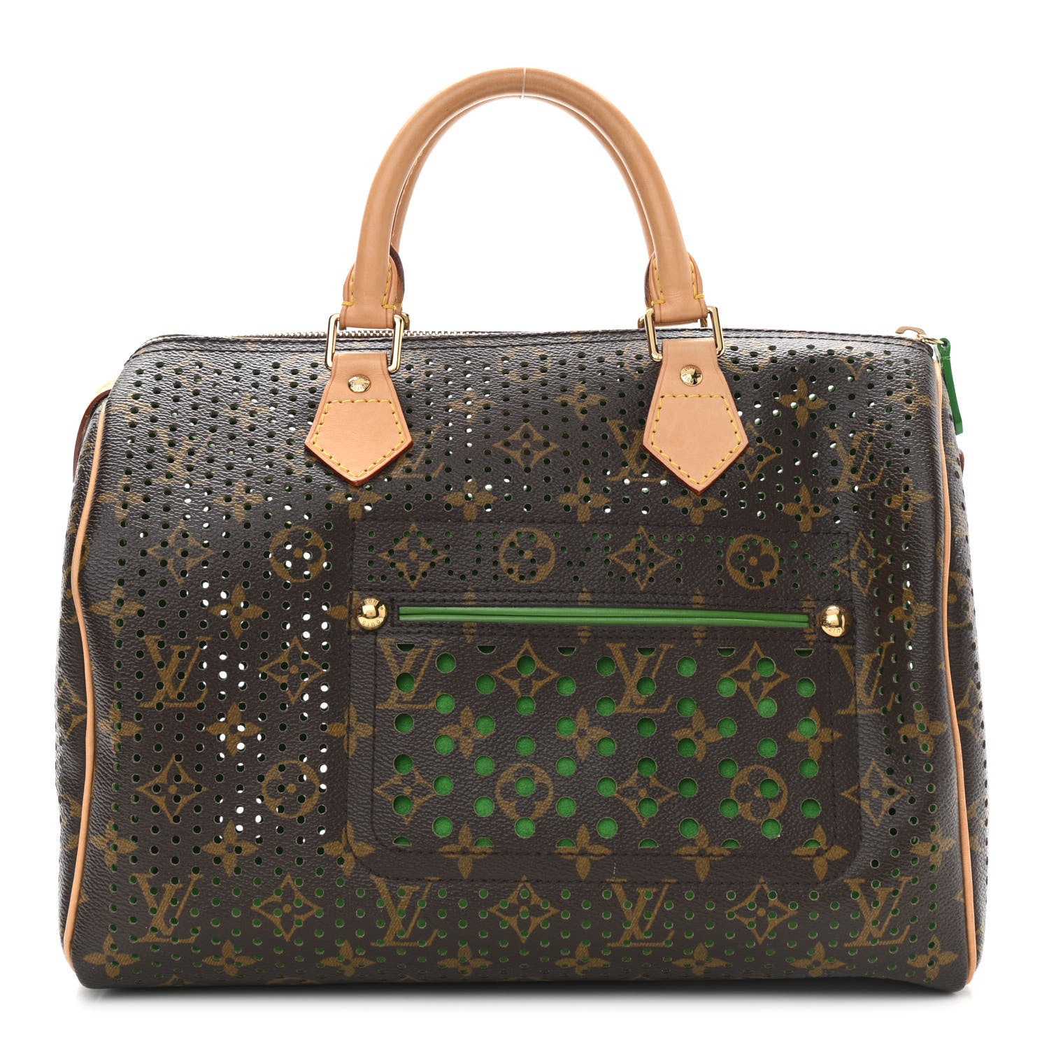 Louis Vuitton Monogram Perforated Speedy 30 Green 1 of 9
