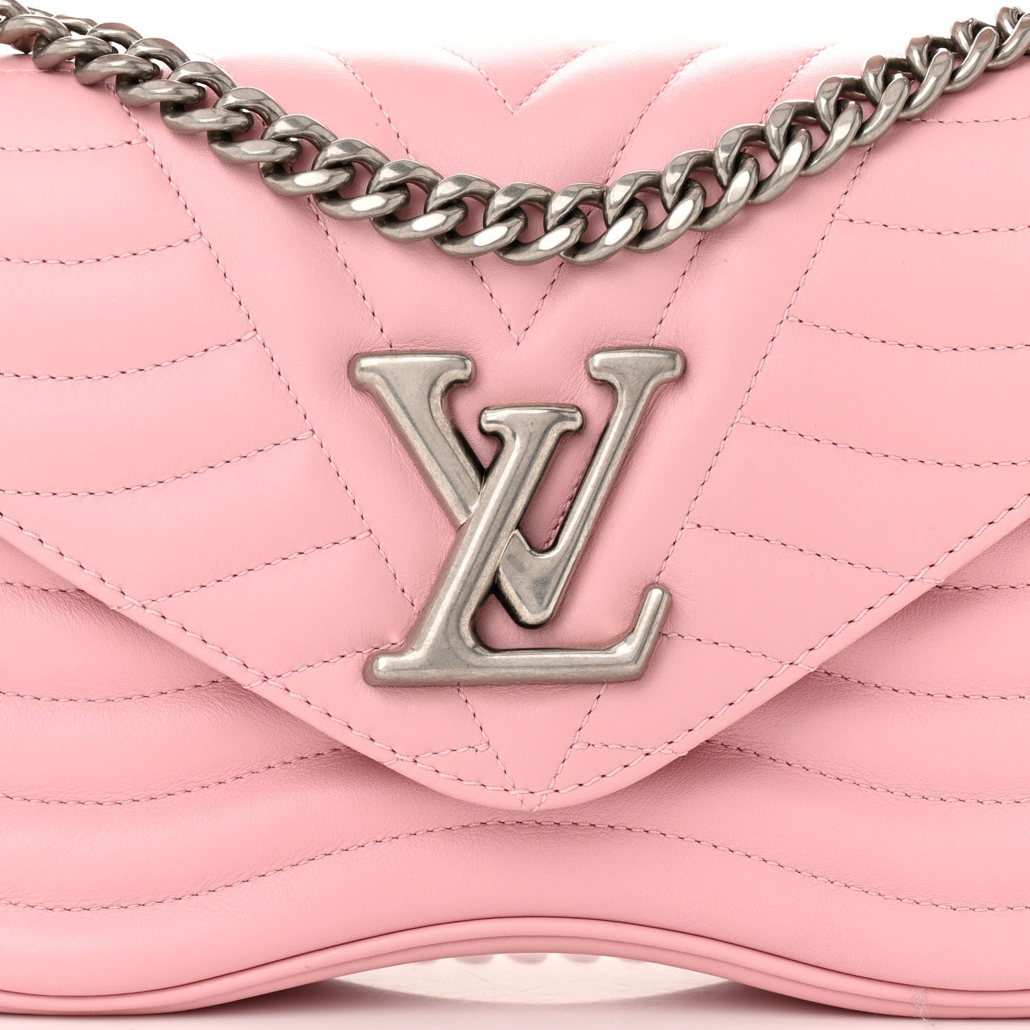 Louis Vuitton Calfskin New Wave Chain MM Smoothie Pink 8 of 10