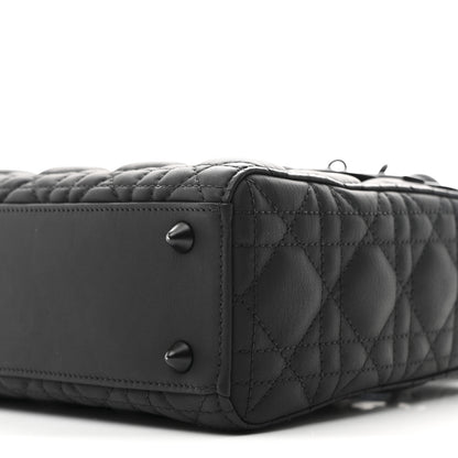 Christian Dior Ultra Matte Calfskin Cannage Small My ABCDior Lady Dior Black 10 of 10