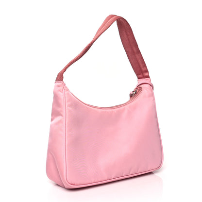 Prada Tessuto Nylon Saffiano Mini Re-Edition 2000 Bag Rosa 3 of 11