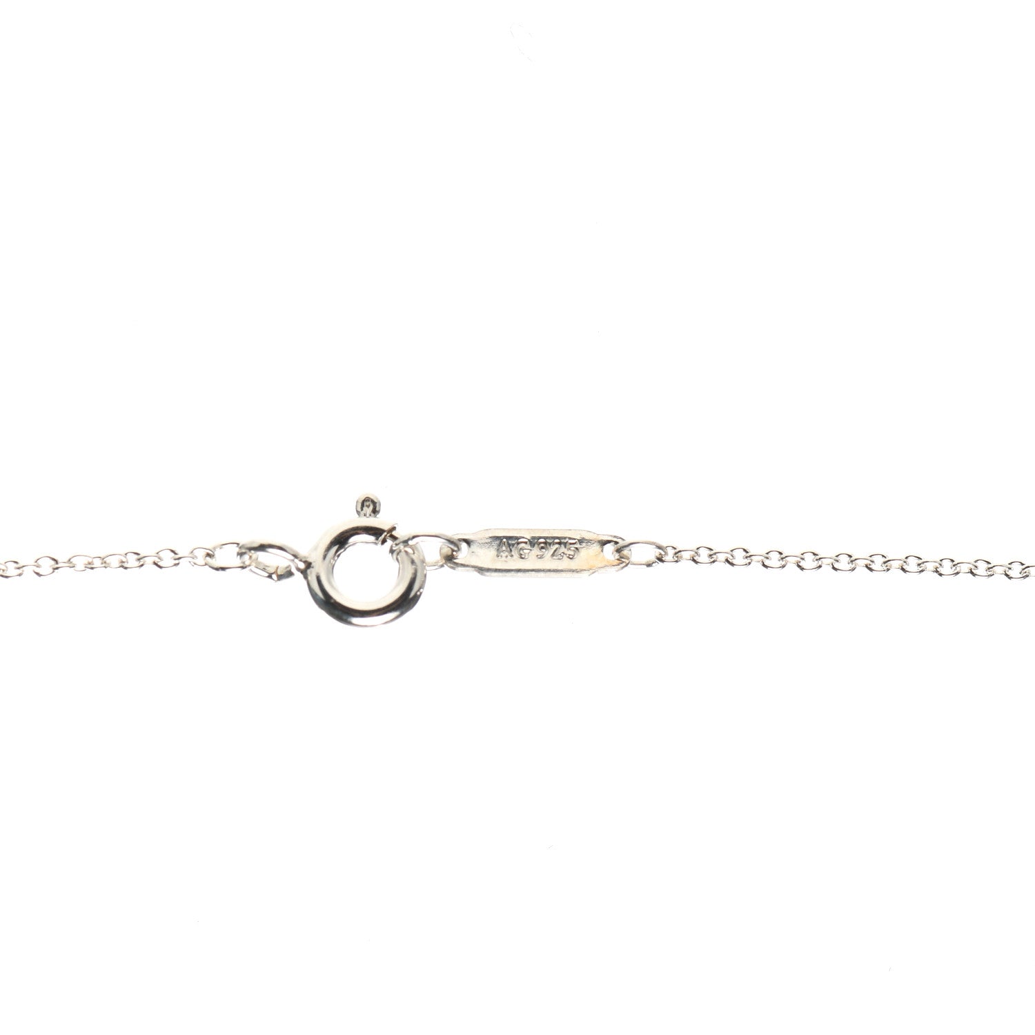 Tiffany Sterling Silver Large Atlas Open Pendant Necklace 5 of 5