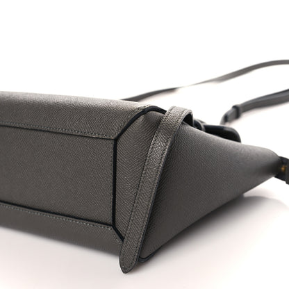 Celine Grained Calfskin Nano Belt Bag Grey 9 of 9
