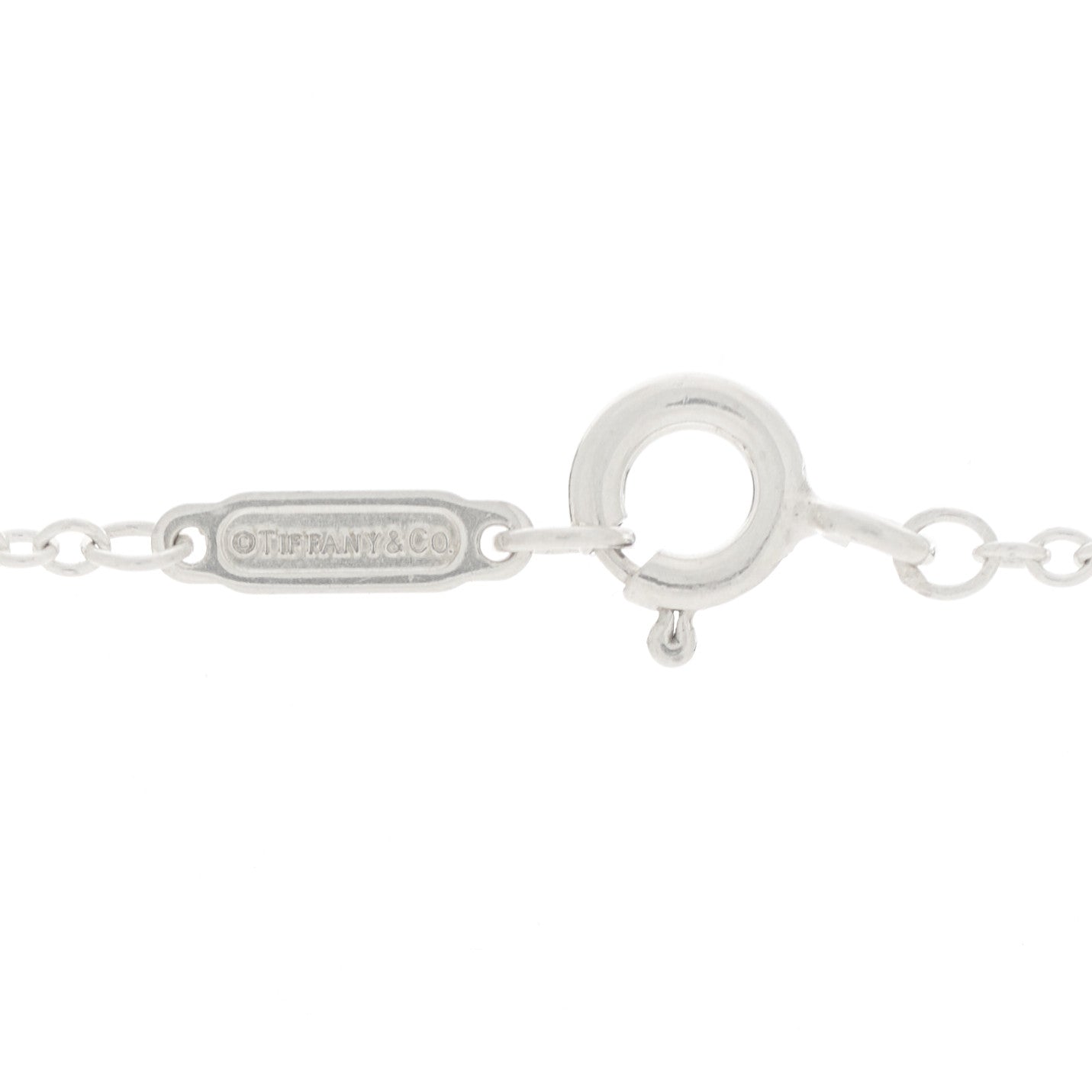 Tiffany Sterling Silver Rubedo Large 1837 Circles Pendant Necklace 5 of 7