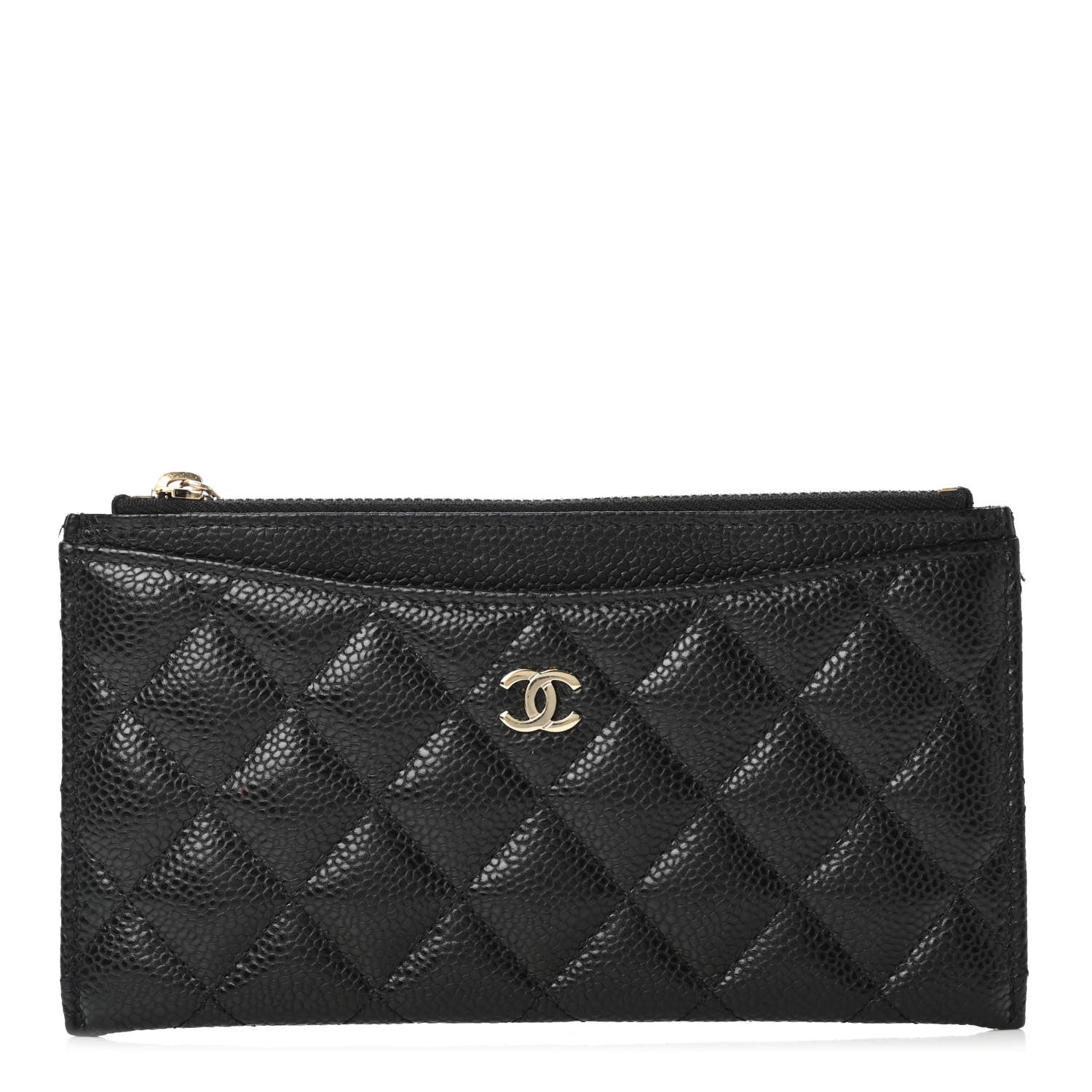 Chanel Caviar Quilted Classic Zip Pouch Black 1 of 4