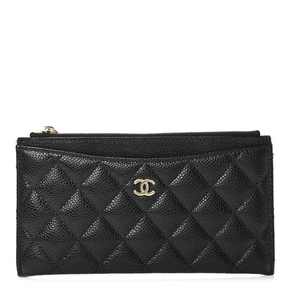 Chanel Caviar Quilted Classic Zip Pouch Black 1 of 4