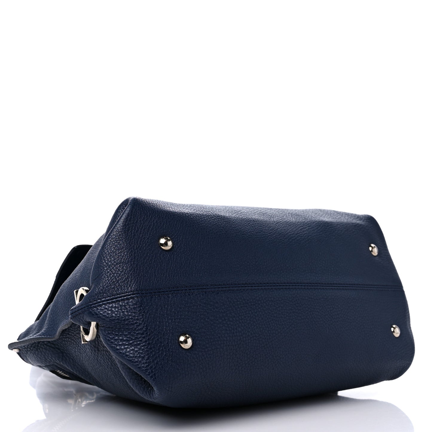 Calfskin Medium Sofia Satchel Navy