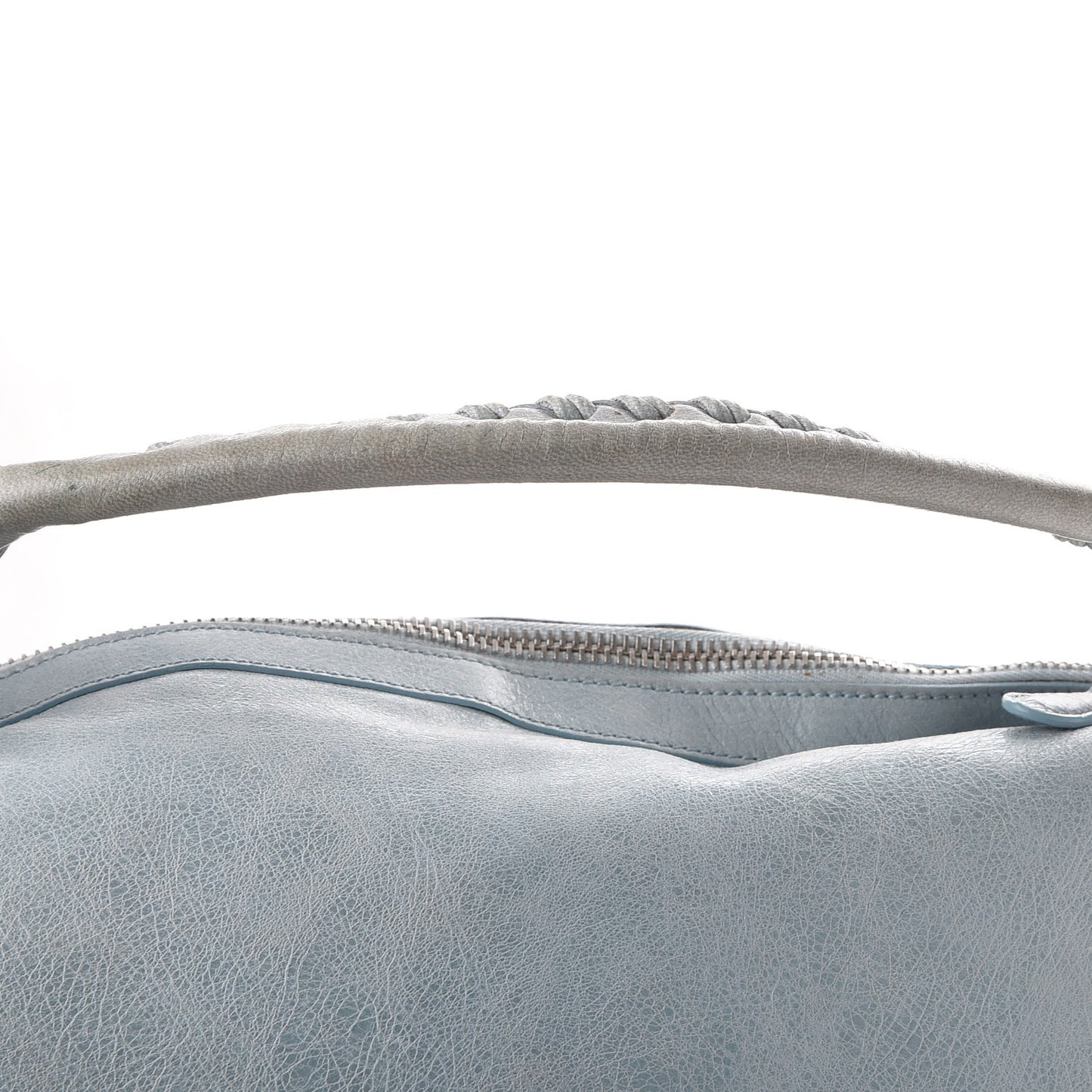 Agneau Giant 21 Silver Hardware Day Hobo Sky Blue
