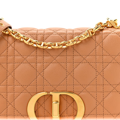 Christian Dior Calfskin Cannage Medium Caro Bag Tan 8 of 10
