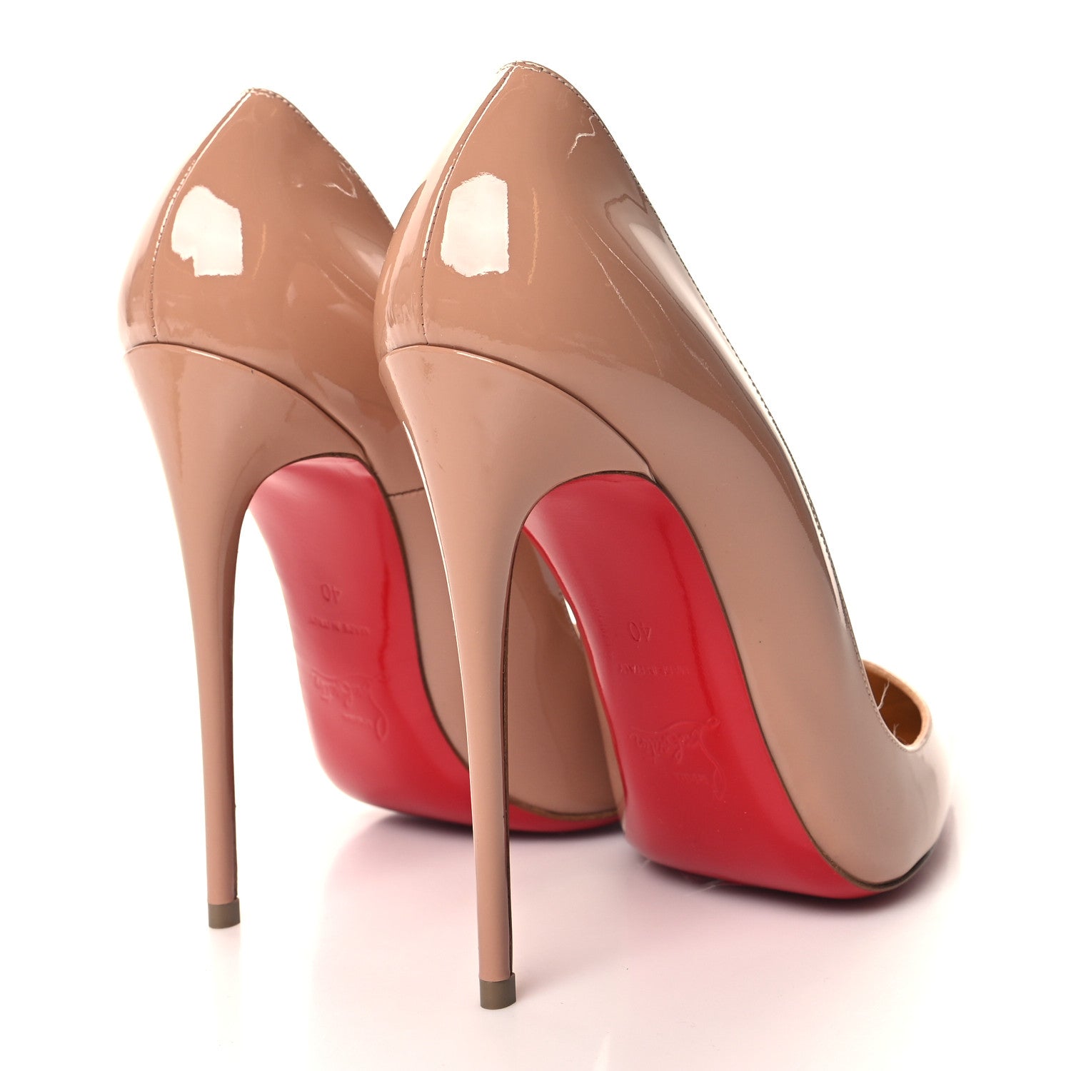 Christian Louboutin Patent So Kate 120 Pumps 40 Nude 4 of 8