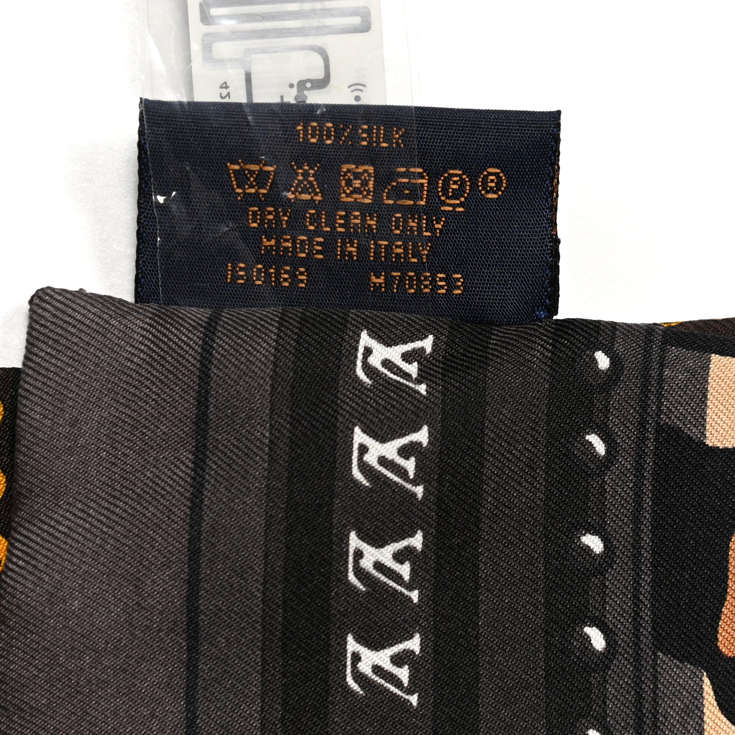 Louis Vuitton Silk Monogram LV World Bandeau Brown 3 of 3