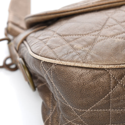 Christian Dior Lambskin Cannage Shoulder Bag Bronze 14 of 17