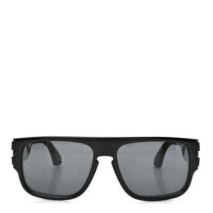 Gucci Acetate Rectangle Frame Web Sunglasses GG0664S Black 2 of 8