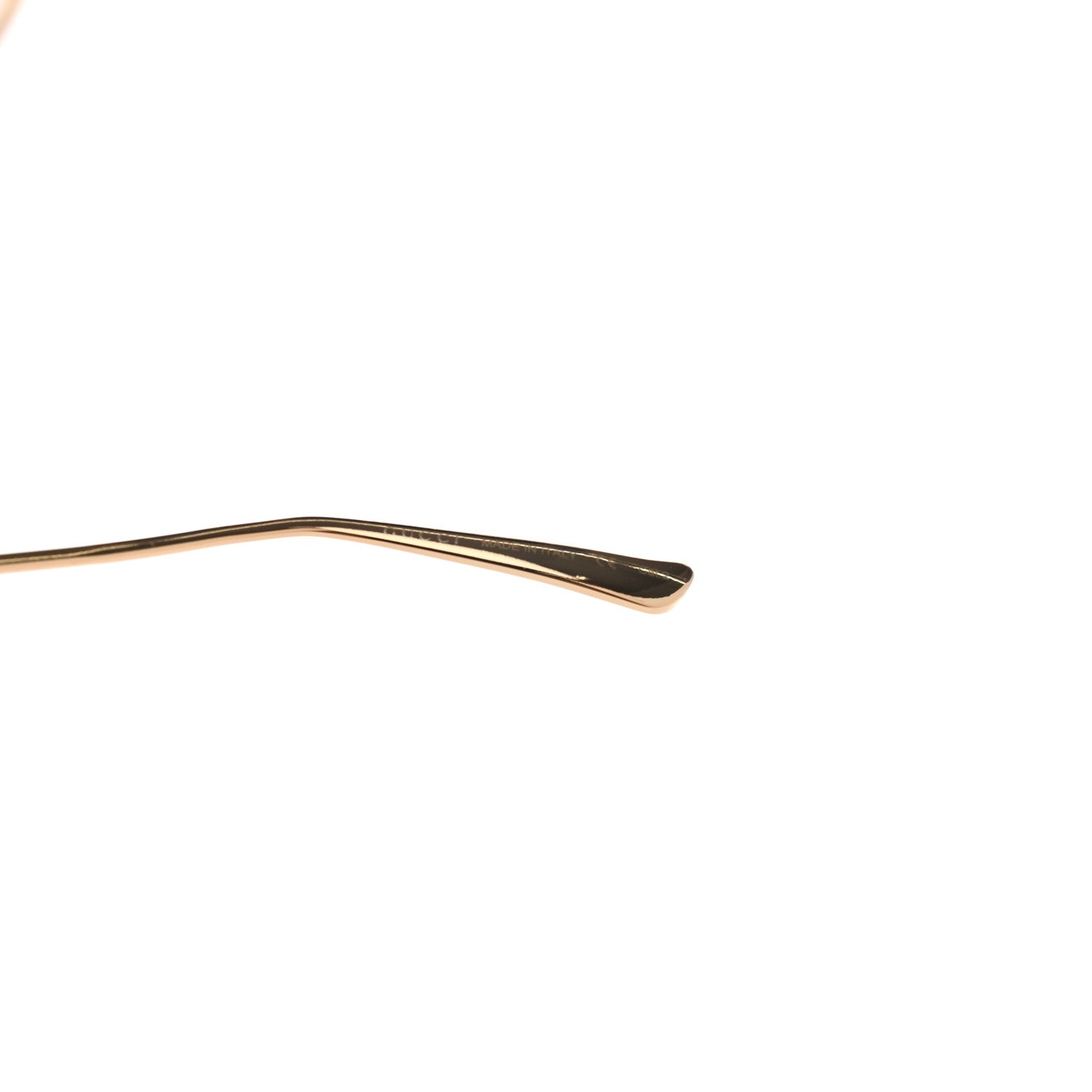 Gucci Metal Oversized Round Frame GG0225S Sunglasses Gold 7 of 7