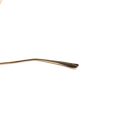 Gucci Metal Oversized Round Frame GG0225S Sunglasses Gold 7 of 7