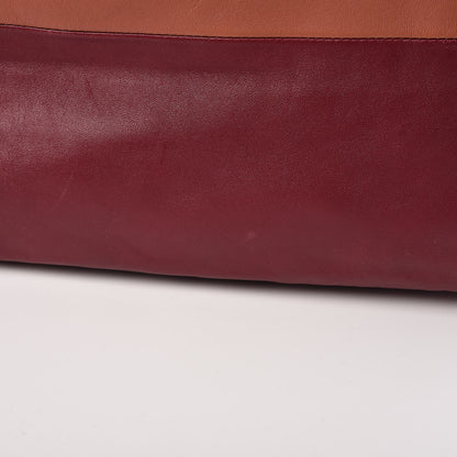 Celine Lambskin Horizontal Bi-Color Cabas Peach Rust 28 of 29