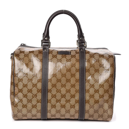 Gucci Crystal Monogram Medium Joy Boston Dark Brown 1 of 10