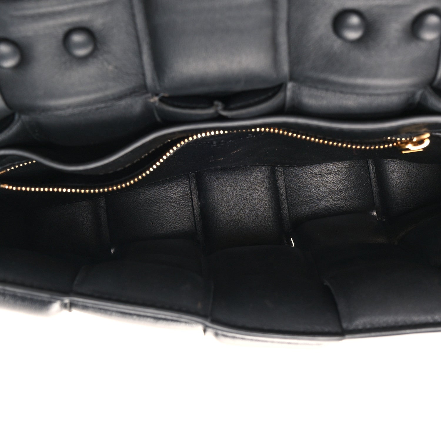 Bottega Veneta Lambskin Maxi Intreccio Padded Chain Cassette Crossbody Bag Black 5 of 13