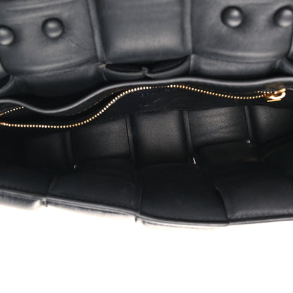 Bottega Veneta Lambskin Maxi Intreccio Padded Chain Cassette Crossbody Bag Black 5 of 13