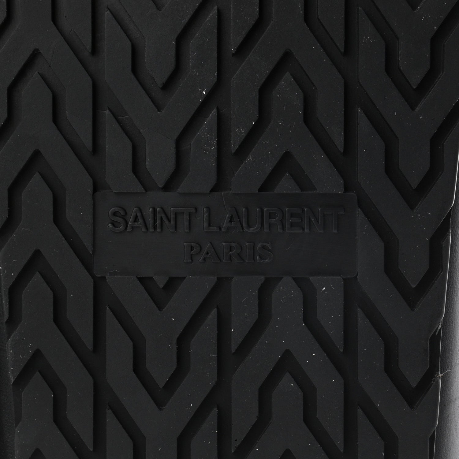 Saint Laurent Calfskin Jimmy Cross Slides 41 Black 8 of 9