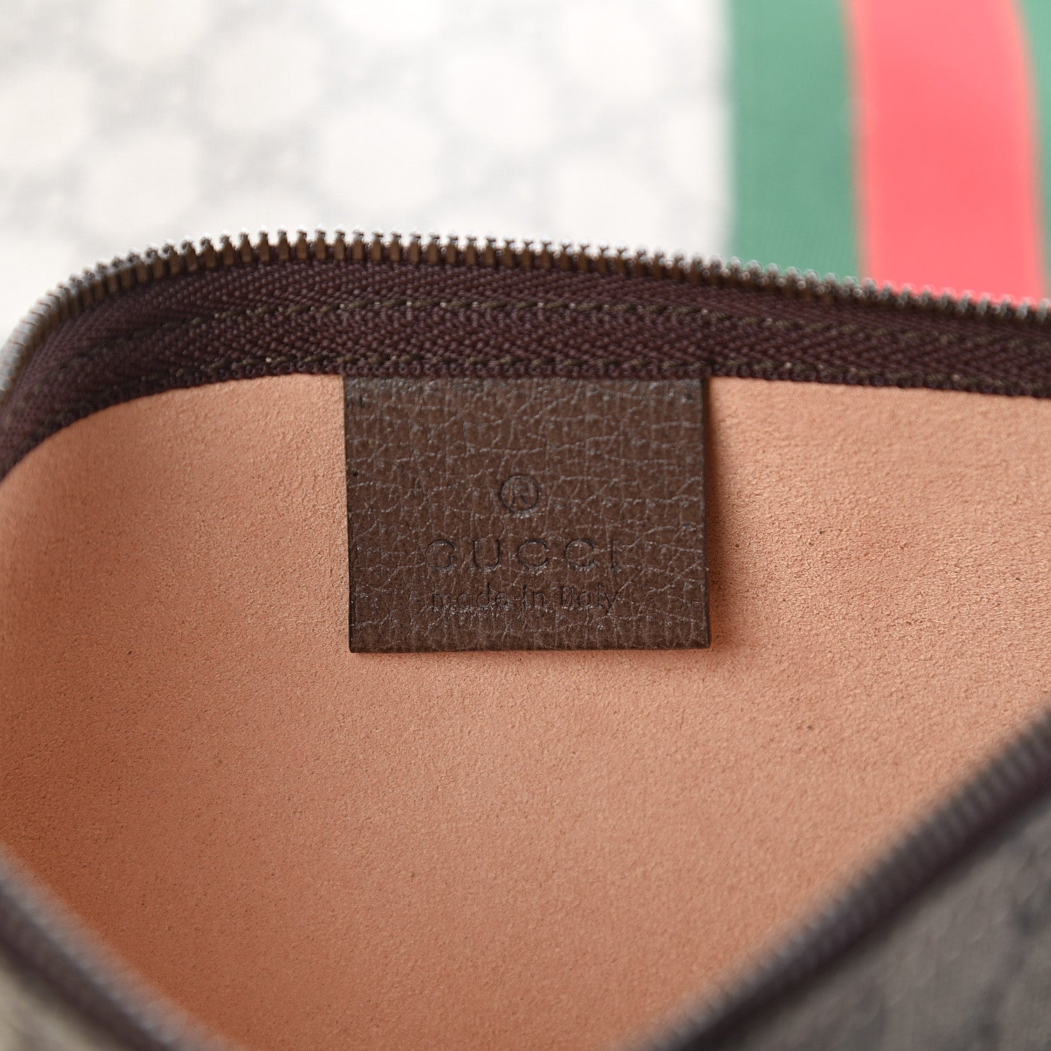 Gucci GG Supreme Monogram Web Large Ophidia Vertical Shopping Tote Brown 6 of 9