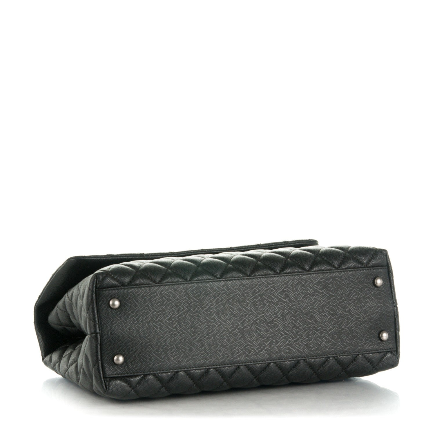 Chanel Caviar Quilted Medium Coco Handle Flap Black 5 of 9