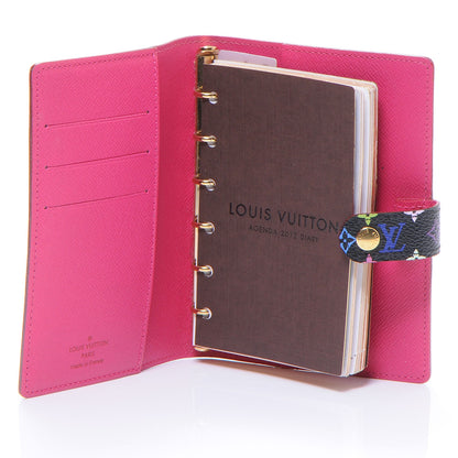 Louis Vuitton Monogram Multicolor Small Ring Agenda Black Grenade 7 of 7