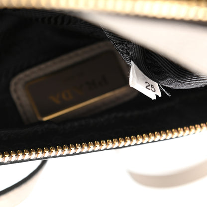 Prada Vitello Daino Medium Double Zip Shoulder Bag Argilla 11 of 14