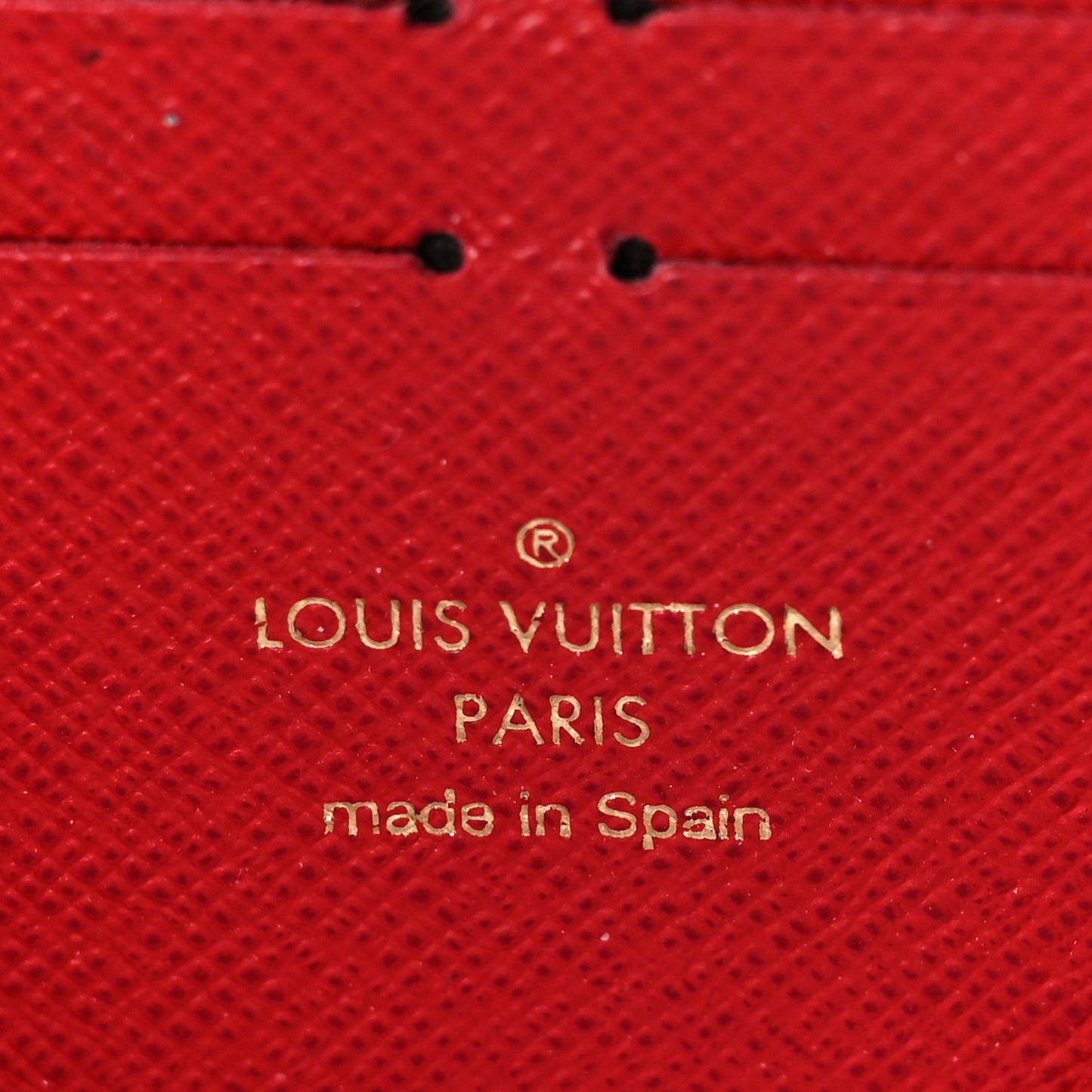 Damier Ebene Clemence Wallet Cherry