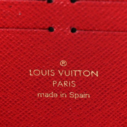 Louis Vuitton Damier Ebene Clemence Wallet Cherry 6 of 8