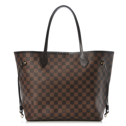 Louis Vuitton Damier Ebene Neo Neverfull MM Rose Ballerine 1 of 18