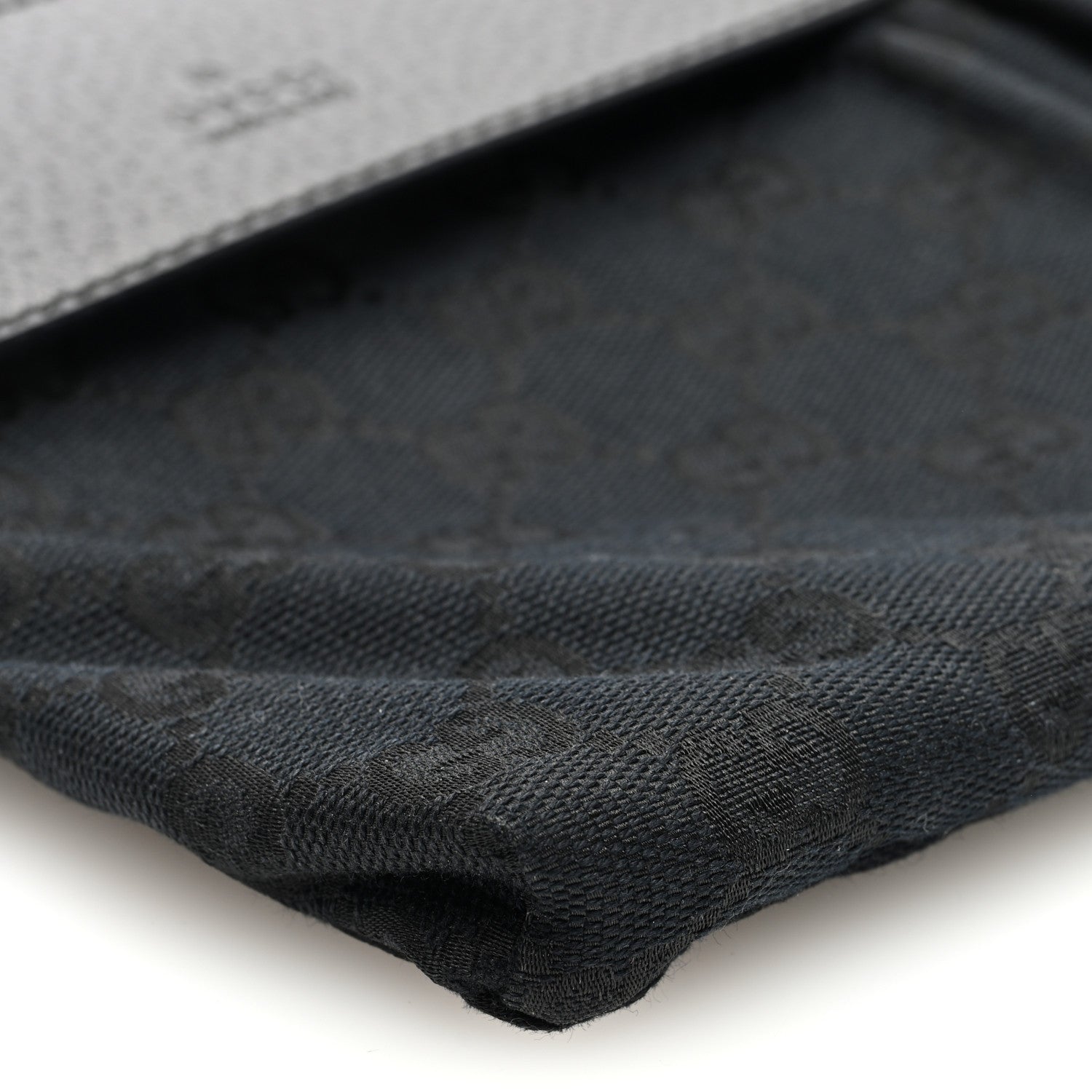 Gucci GG Monogram Web Double Pocket Belt Bag Black 9 of 10