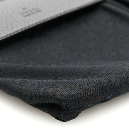 Gucci GG Monogram Web Double Pocket Belt Bag Black 9 of 10