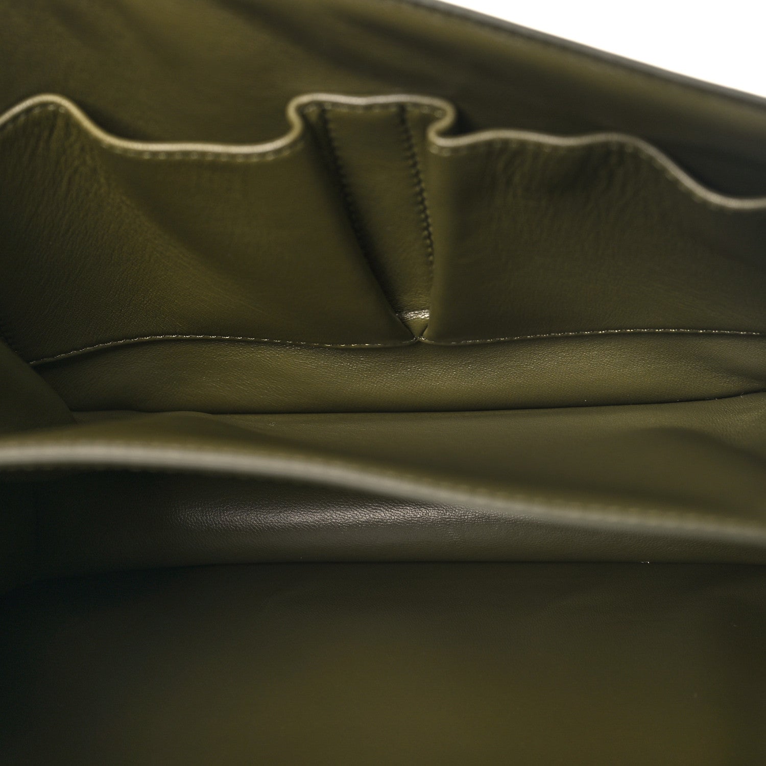 Celine Box Calfskin Classic Box Medium Flap Bag Army Green 6 of 12
