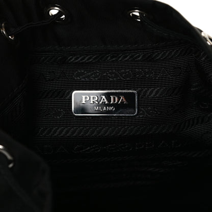 Prada Saffiano Tessuto Nylon Vela Bucket Wristlet Black 6 of 15