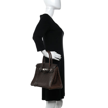 Hermes Ostrich Birkin 30 Chocolate 2 of 16