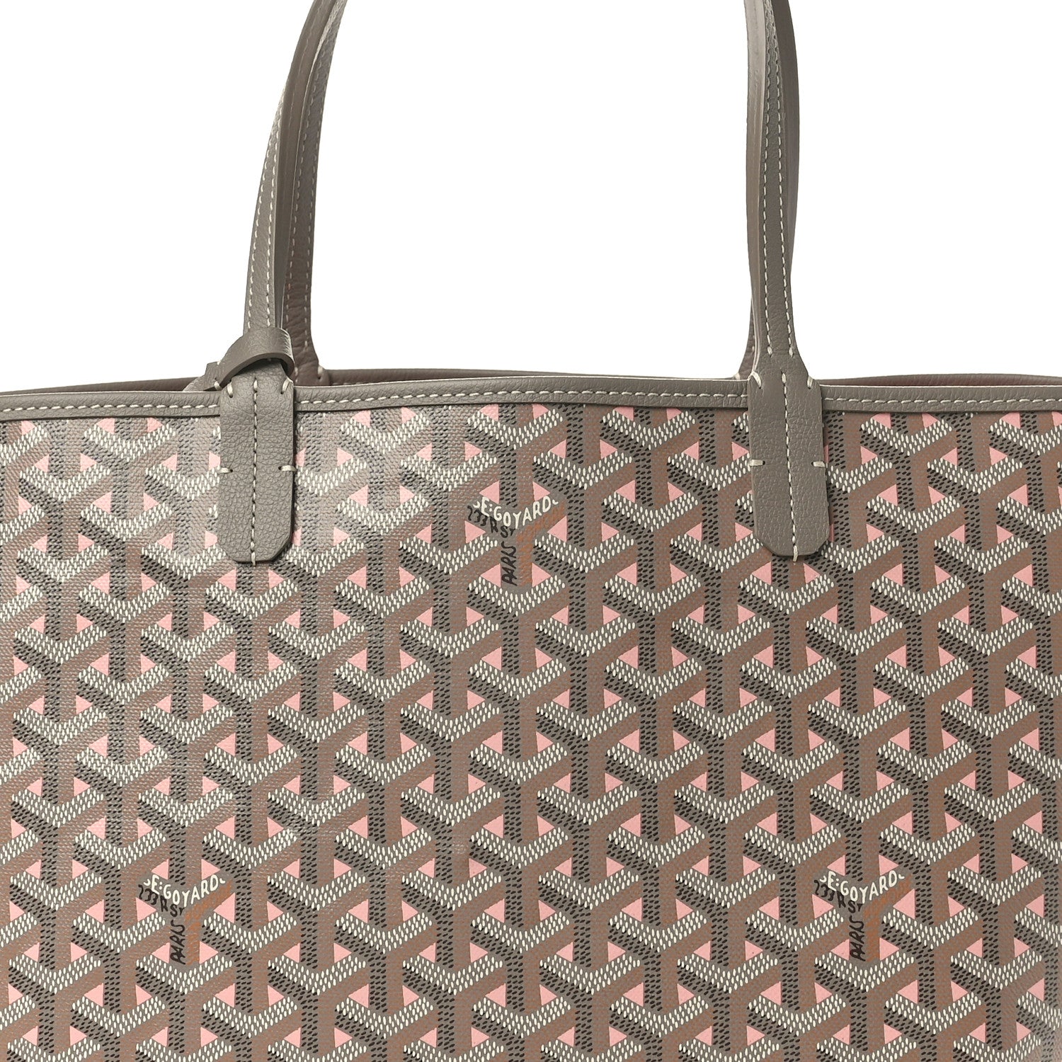 Goyard Goyardine Saint Louis Claire Voie PM Grege Powder Pink 9 of 11