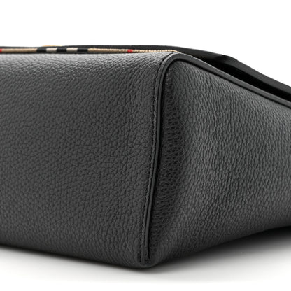 Burberry Grainy Calfskin Vintage Check Note Crossbody Bag Black 8 of 10