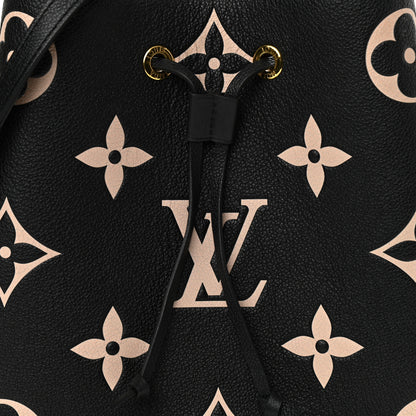 Louis Vuitton Empreinte Monogram Giant Neonoe MM Black Beige 8 of 12