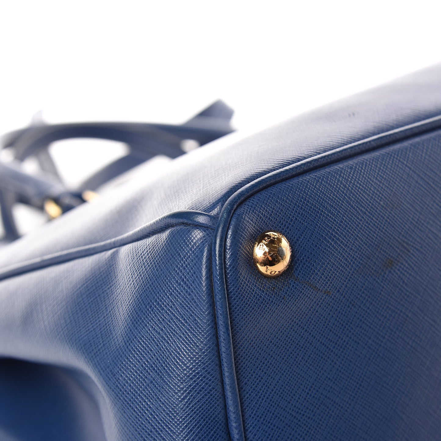 Saffiano Medium Galleria Double Zip Tote Bluette