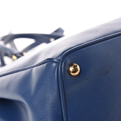 Prada Saffiano Medium Galleria Double Zip Tote Bluette 12 of 17