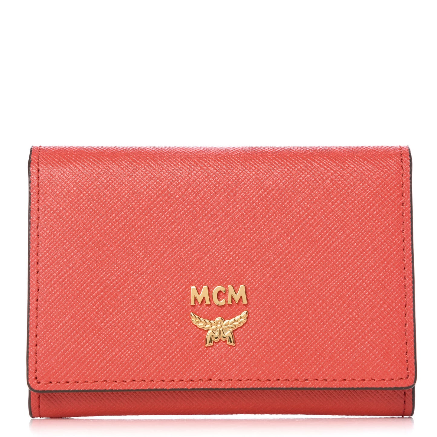 Saffiano Snap Card Wallet Poppy Red