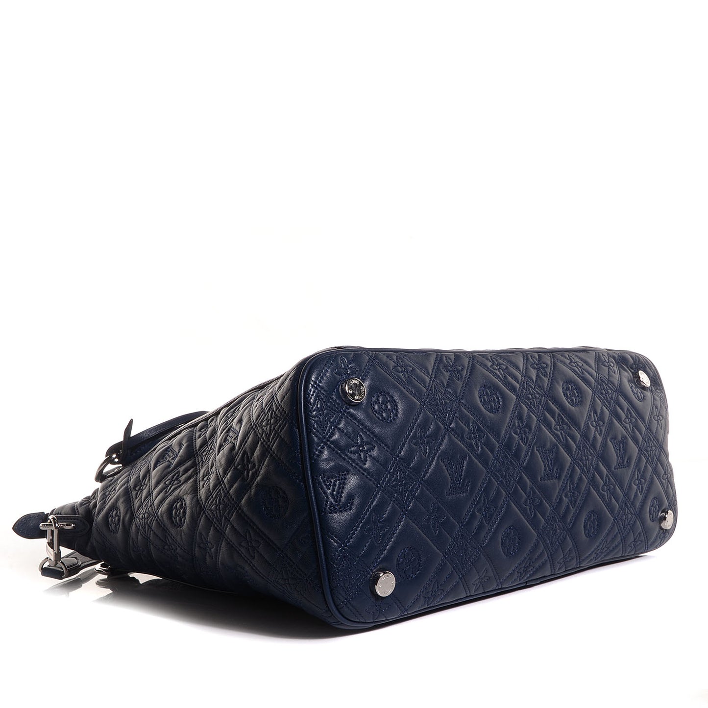 Lambskin Monogram Antheia Ixia MM Indigo