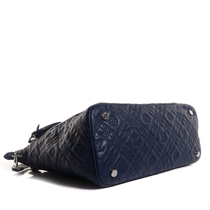 Louis Vuitton Lambskin Monogram Antheia Ixia MM Indigo 4 of 8