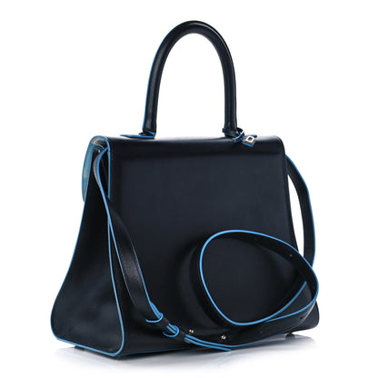 Delvaux Box Calfskin MM Brillant Clouds Satchel Black Ciel 3 of 16