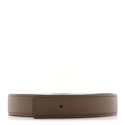 Hermes Epsom Swift 24mm Belt Strap  85 34 White Etoupe 1 of 7