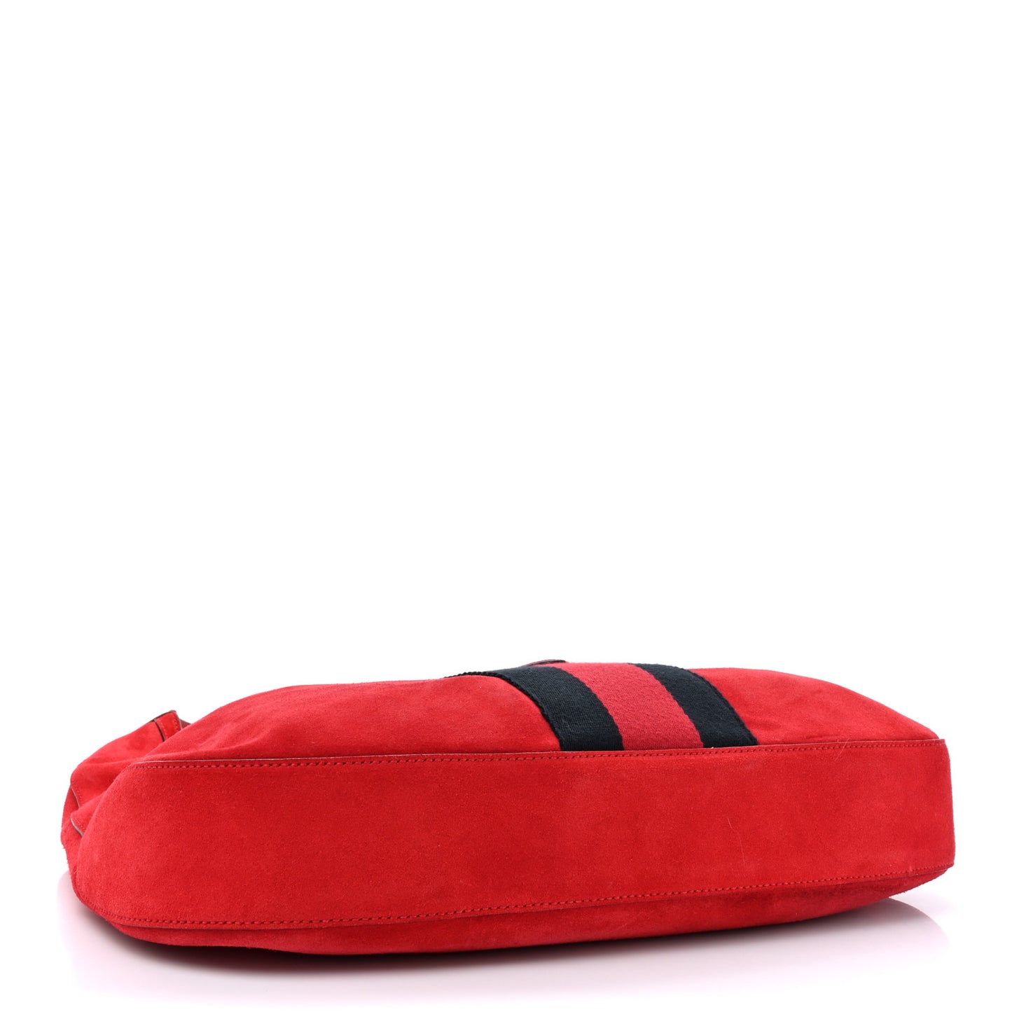 Soft Suede Web Large Jackie Hobo Red