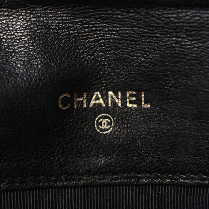 Chanel Satin Stitched Flap Card Case Black 6 of 8