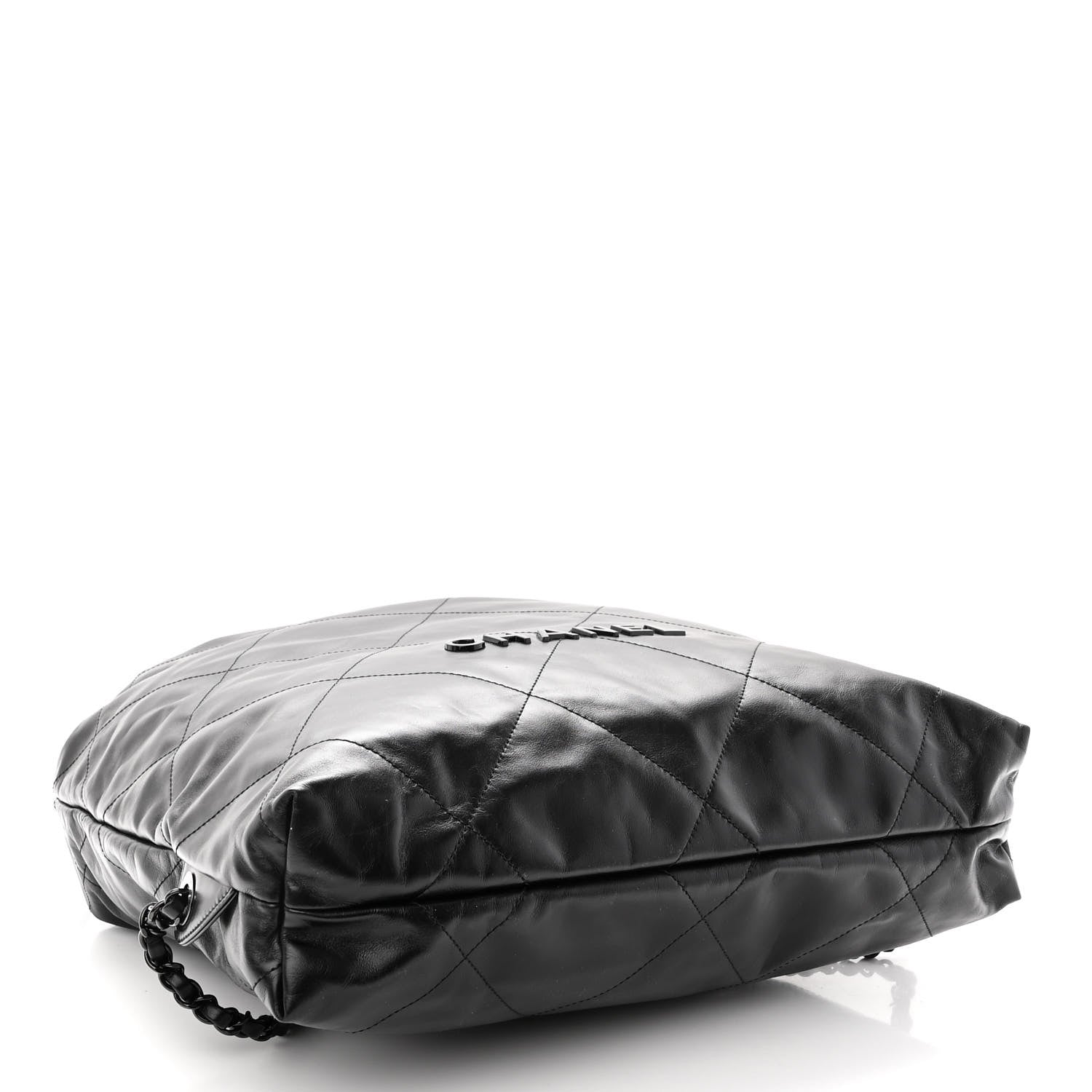 Chanel Shiny Calfskin Quilted Chanel 22 Backpack So Black 4 of 10